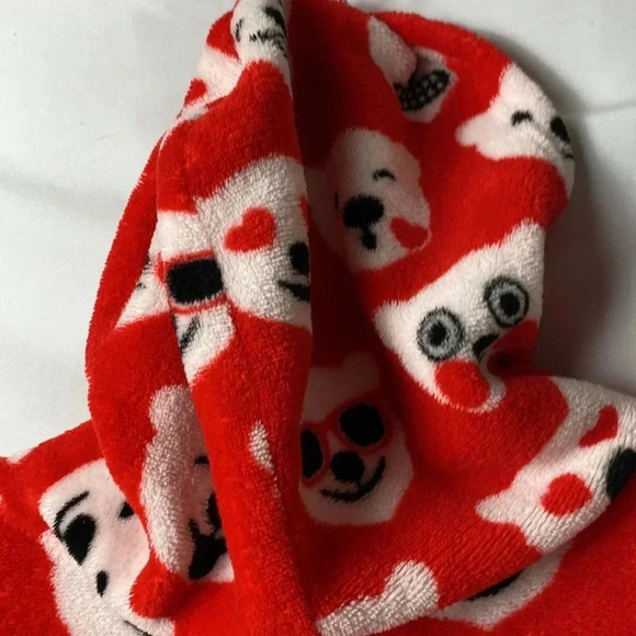 COCA COLA BEAR WOMENS SIZE MEDIUM ONE PIECE FOOTED HOODED PAJAMAS ZIP FRONT - Picture 11 of 11